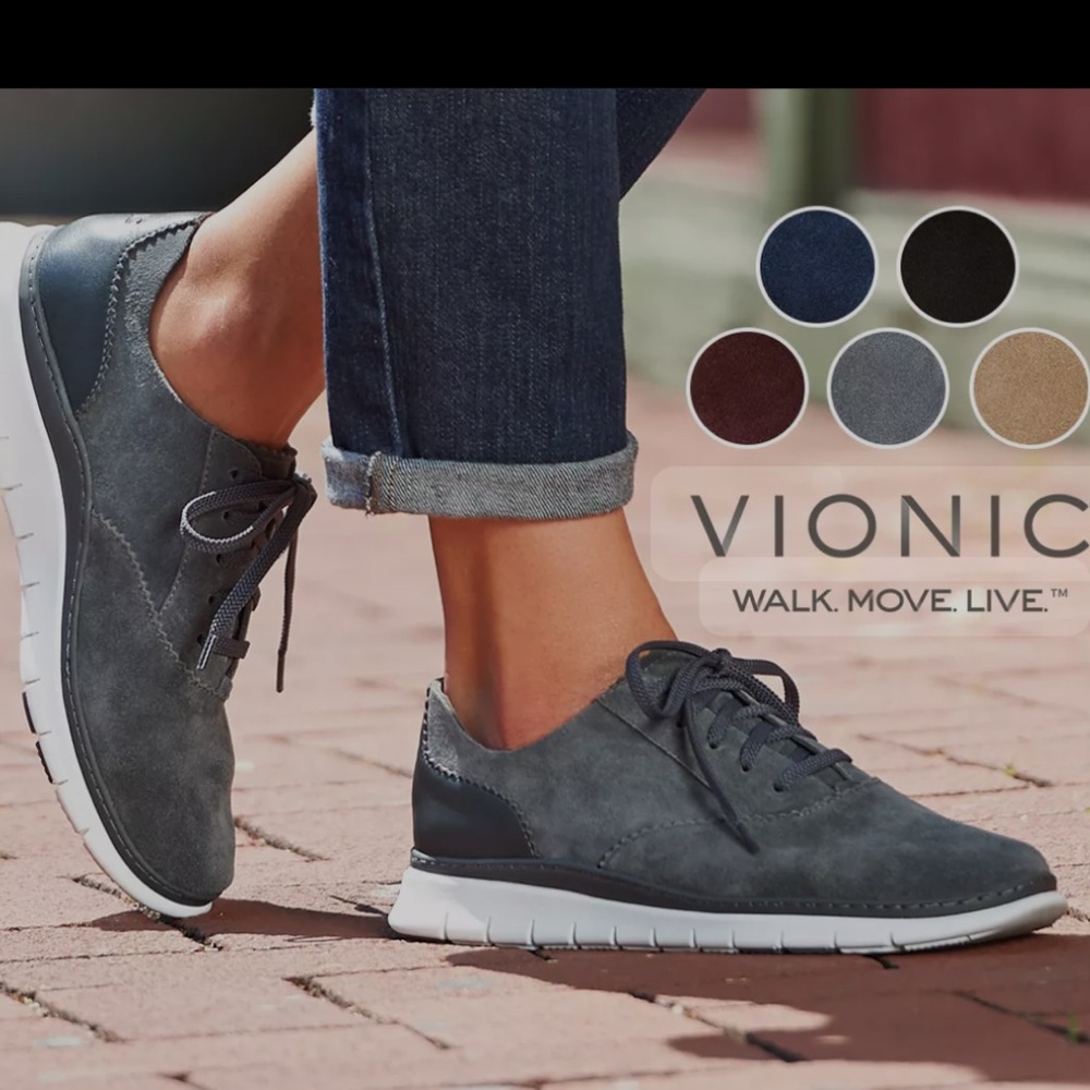 Vionic Taylor sneakers- grey, size 8.5